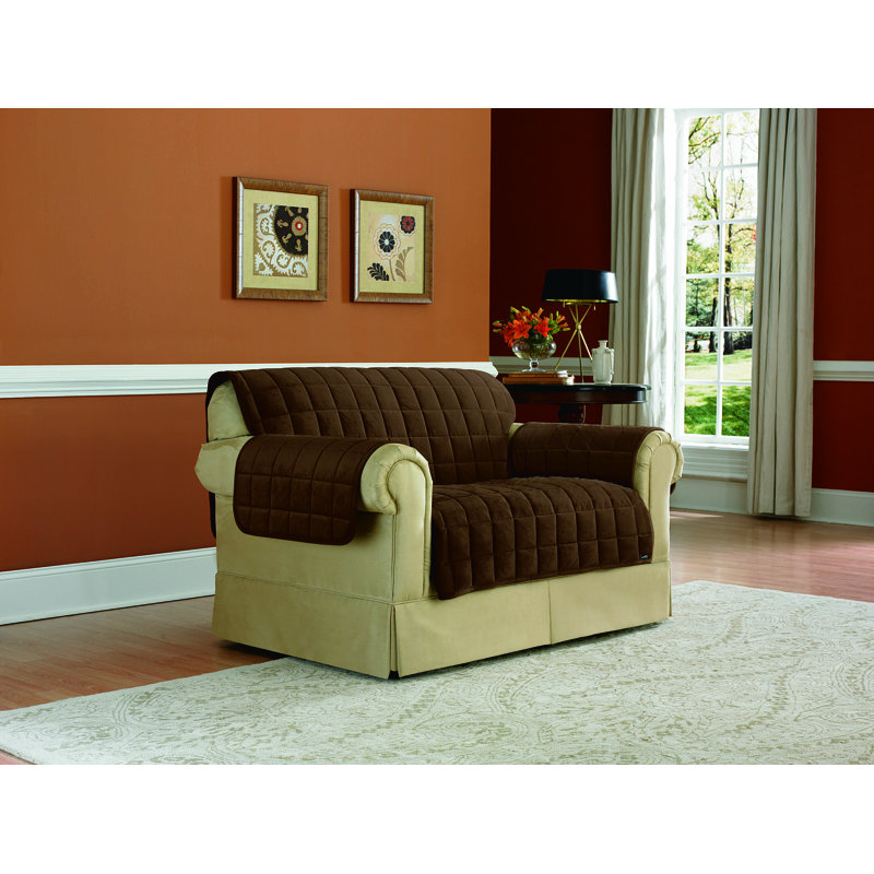 Sure Fit Deluxe Box Cushion Loveseat Slipcover & Reviews Wayfair